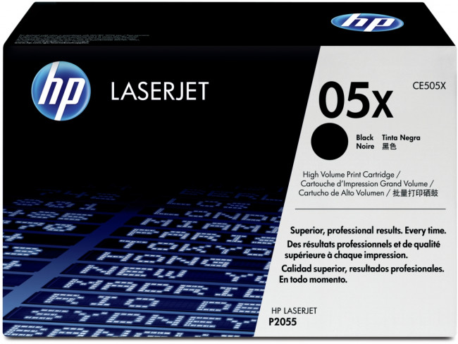 Тонер-картридж HP 05X Black Original LaserJet Print Cartridge (CE505X) — для бизнеса и офиса