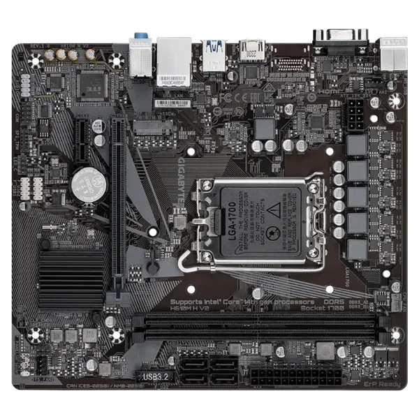 Материнская плата GIGABYTE H610M H V2 — для бизнеса и офиса