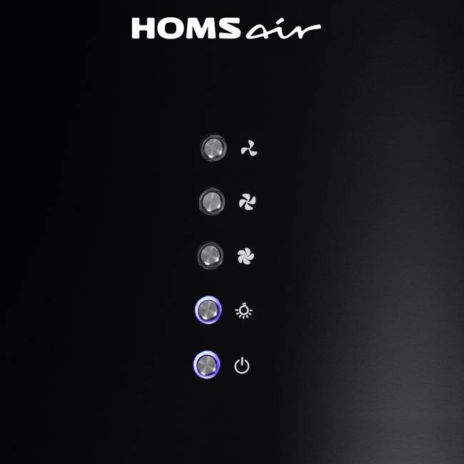 Кухонная вытяжка HOMSair HOMSAir ART 1050WL 35 Black — для бизнеса и офиса Кухонная вытяжка HOMSair HOMSAir ART 1050WL 35 Black — для бизнеса и офиса