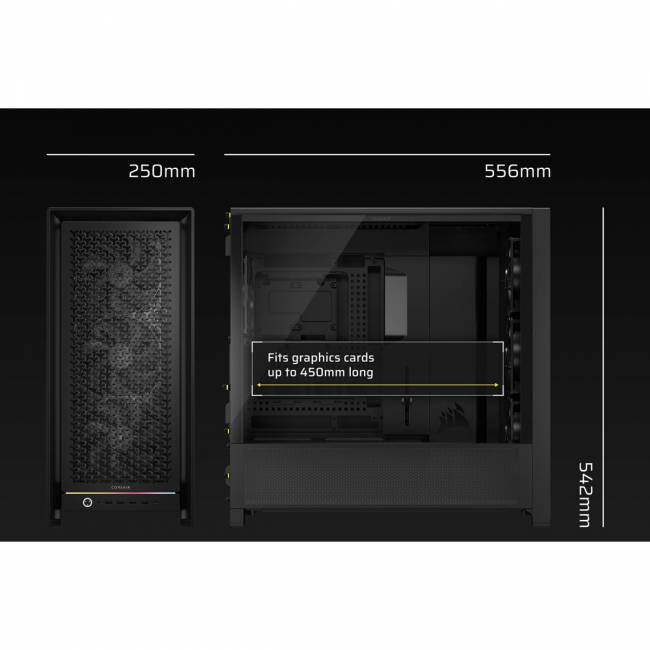 Корпус без блока питания Corsair CC-9011307-WW — для бизнеса и офиса Корпус без блока питания Corsair CC-9011307-WW — для бизнеса и офиса