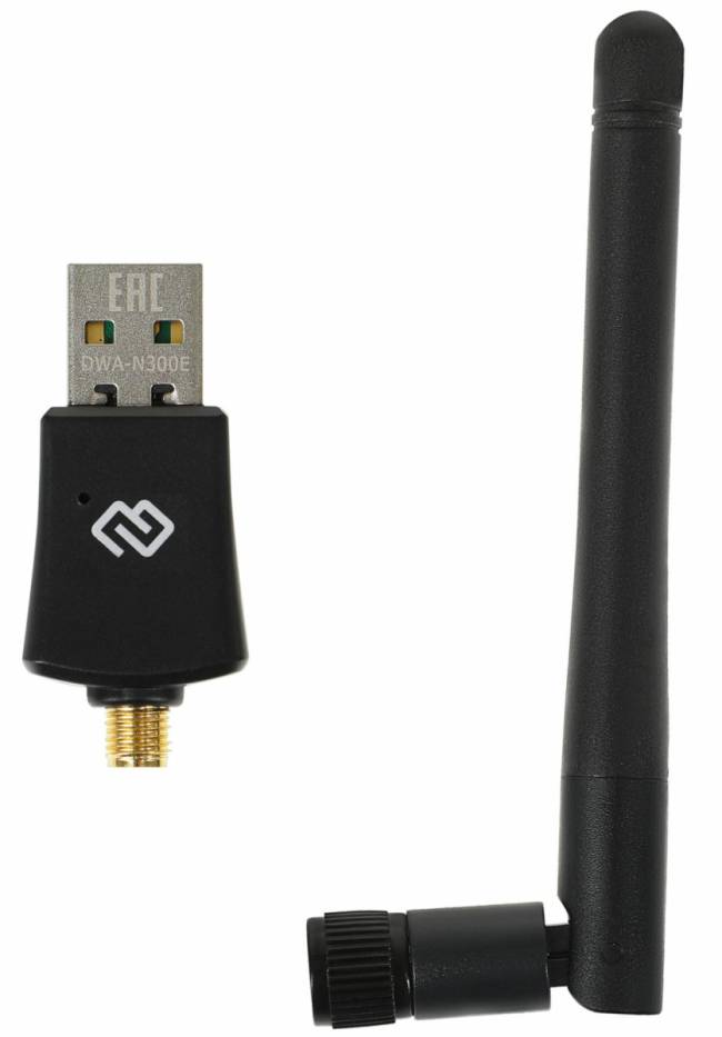 Сетевой адаптер Wi-Fi Digma DWA-N300E — для бизнеса и офиса Сетевой адаптер Wi-Fi Digma DWA-N300E — для бизнеса и офиса