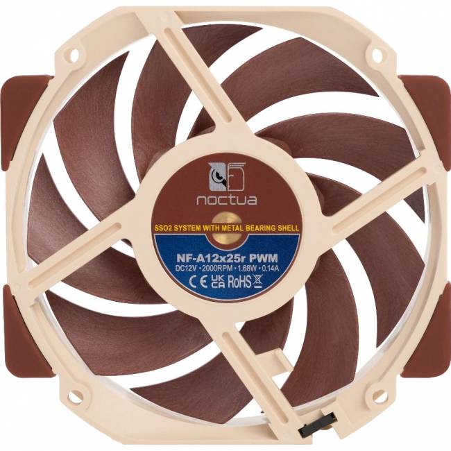 Кулер для корпуса Noctua NF-A12x25r PWM — для бизнеса и офиса Кулер для корпуса Noctua NF-A12x25r PWM — для бизнеса и офиса