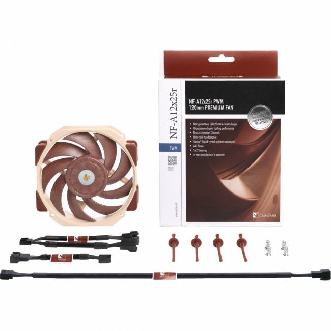 Кулер для корпуса Noctua NF-A12x25r PWM — для бизнеса и офиса Кулер для корпуса Noctua NF-A12x25r PWM — для бизнеса и офиса