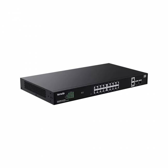 Управляемый PoE-коммутатор 18GE+2SFP Tenda TEG2220P-16-250W — для бизнеса и офиса Управляемый PoE-коммутатор 18GE+2SFP Tenda TEG2220P-16-250W — для бизнеса и офиса