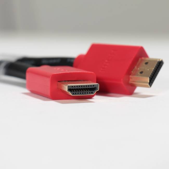 GCR Кабель 1.0m HDMI версия 1.4, черный, красные коннекторы, OD7.3mm, 30/30 AWG, позолоченные контакты, Ethernet 10.2 Гбит/с, 3D, 4K GCR-HM450-1.0m, экран Greenconnect GCR-HM450-1.0m — для бизнеса и офиса