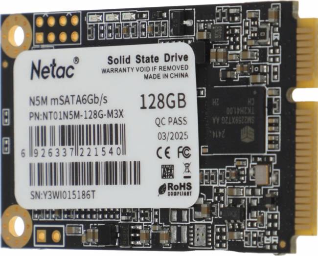 Накопитель SSD Netac NT01N5M-128G-M3X — для бизнеса и офиса Накопитель SSD Netac NT01N5M-128G-M3X — для бизнеса и офиса
