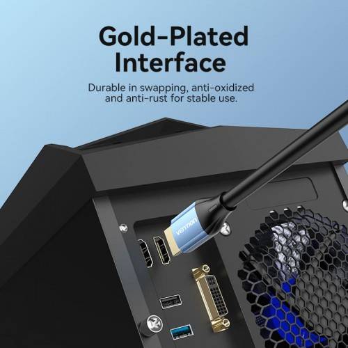 Кабель Vention HDMI High speed v2.0 with Ethernet 19M/19M - 15м Vention ALHSN — для бизнеса и офиса Кабель Vention HDMI High speed v2.0 with Ethernet 19M/19M - 15м Vention ALHSN — для бизнеса и офиса
