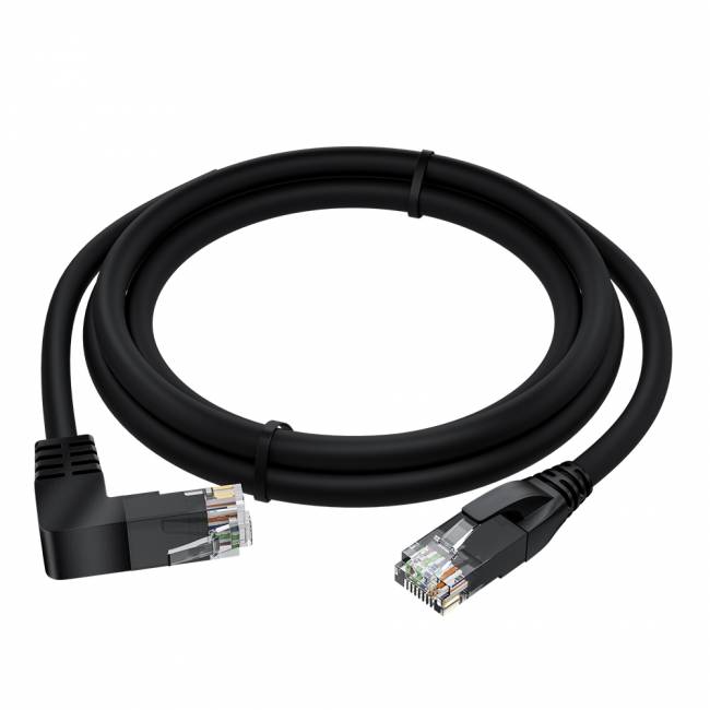GCR Патч-корд прямой 3.0m UTP кат.5e, черный, нижний угол, литой, ethernet high speed, RJ45, T568B, GCR-53197 Greenconnect RJ45(m) - RJ45(m) Cat. 5e 3м чёрный — для бизнеса и офиса GCR Патч-корд прямой 3.0m UTP кат.5e, черный, нижний угол, литой, ethernet high speed, RJ45, T568B, GCR-53197 Greenconnect RJ45(m) - RJ45(m) Cat. 5e 3м чёрный — для бизнеса и офиса