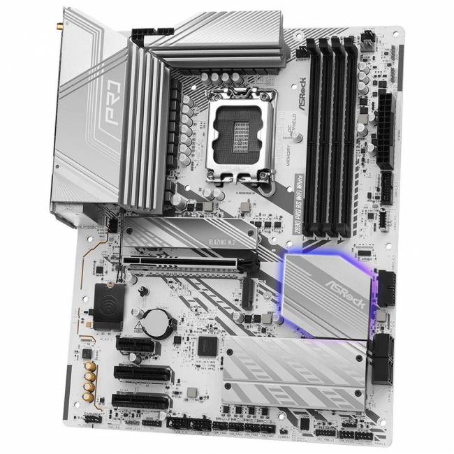 Материнская плата ASRock Z890 PRO RS WIFI WHITE — для бизнеса и офиса Материнская плата ASRock Z890 PRO RS WIFI WHITE — для бизнеса и офиса