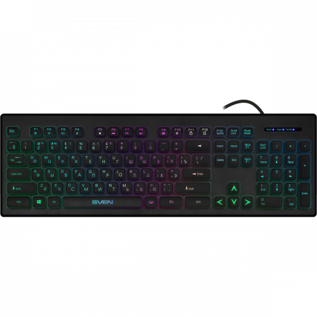 Клавиатура SVEN KB-C7500EL (104кл, подсветка ) Sven SV-020804 — для бизнеса и офиса Клавиатура SVEN KB-C7500EL (104кл, подсветка ) Sven SV-020804 — для бизнеса и офиса
