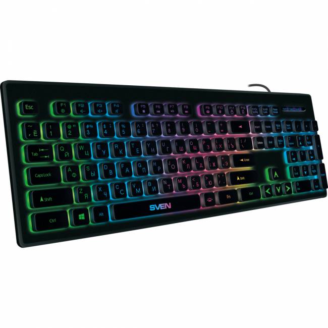Клавиатура SVEN KB-C7500EL (104кл, подсветка ) Sven SV-020804 — для бизнеса и офиса Клавиатура SVEN KB-C7500EL (104кл, подсветка ) Sven SV-020804 — для бизнеса и офиса