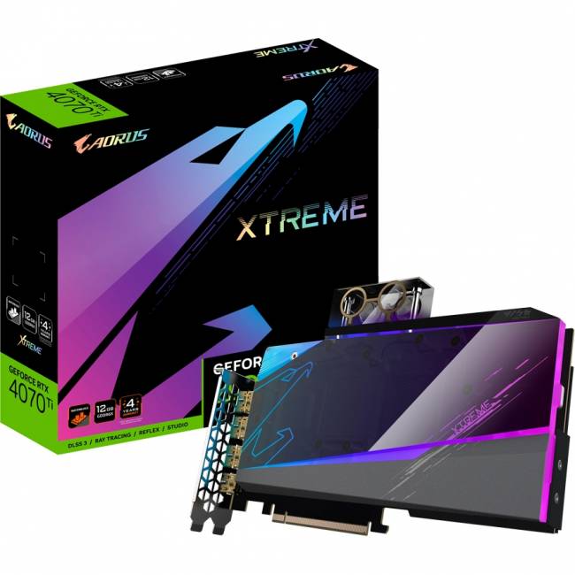 Видеокарта Gigabyte GV-N407TAORUSX WB-12GD — для бизнеса и офиса Видеокарта Gigabyte GV-N407TAORUSX WB-12GD — для бизнеса и офиса
