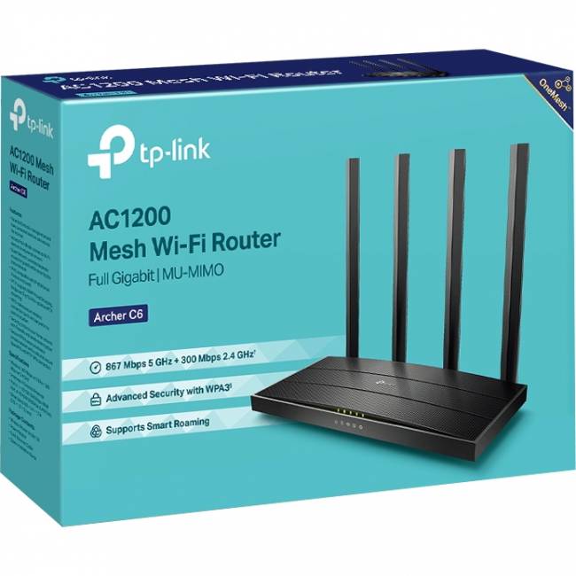 Маршрутизатор TP-Link Archer C6 v3 — для бизнеса и офиса Маршрутизатор TP-Link Archer C6 v3 — для бизнеса и офиса