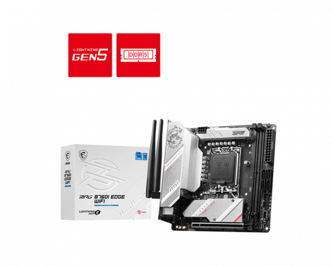 Материнская плата MSI MPG B760I EDGE WIFI — для бизнеса и офиса Материнская плата MSI MPG B760I EDGE WIFI — для бизнеса и офиса