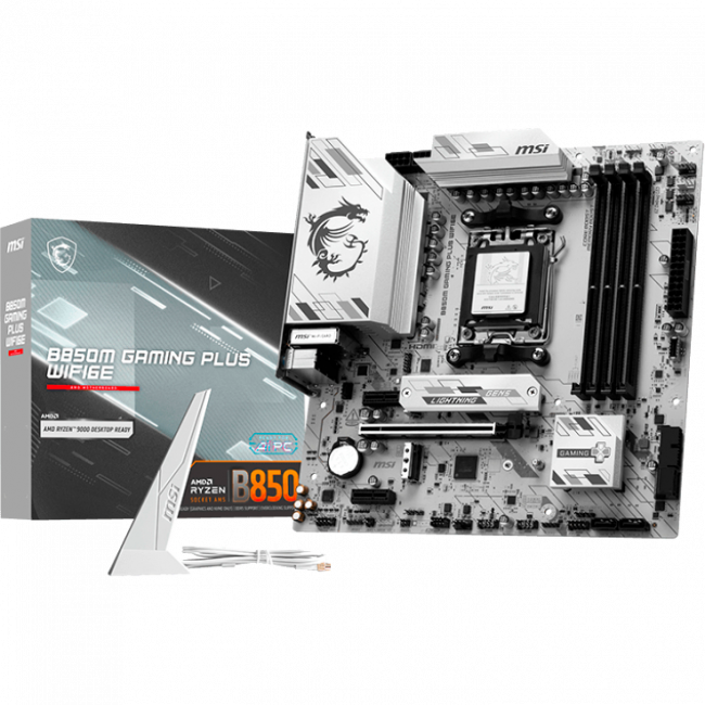 Материнская плата MSI B850M GAMING PLUS WIFI6E — для бизнеса и офиса Материнская плата MSI B850M GAMING PLUS WIFI6E — для бизнеса и офиса