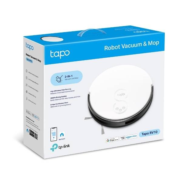Робот-пылесос с влажной уборкой TP-Link Tapo RV10 — для бизнеса и офиса Робот-пылесос с влажной уборкой TP-Link Tapo RV10 — для бизнеса и офиса