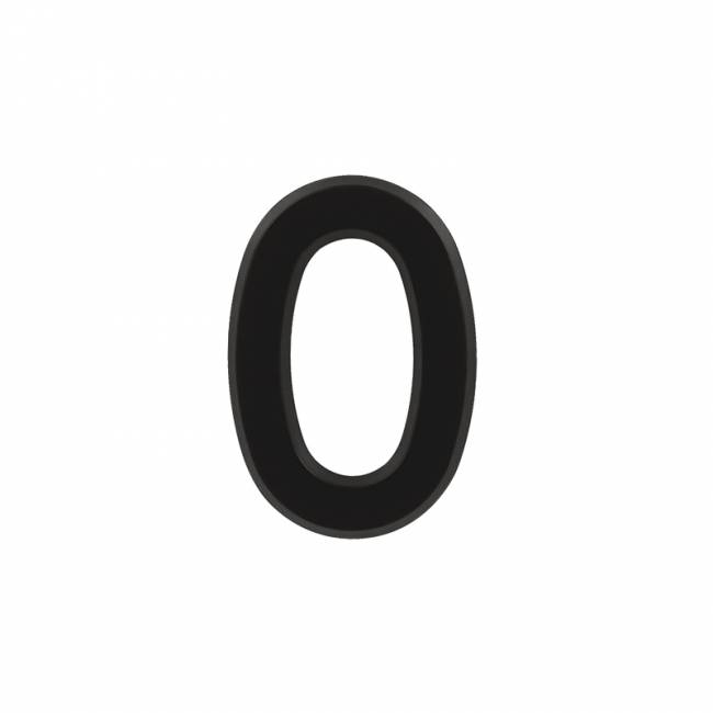 Цифра на дверь 50 мм черный 0 — для бизнеса и офиса Цифра на дверь 50 мм черный 0 — для бизнеса и офиса