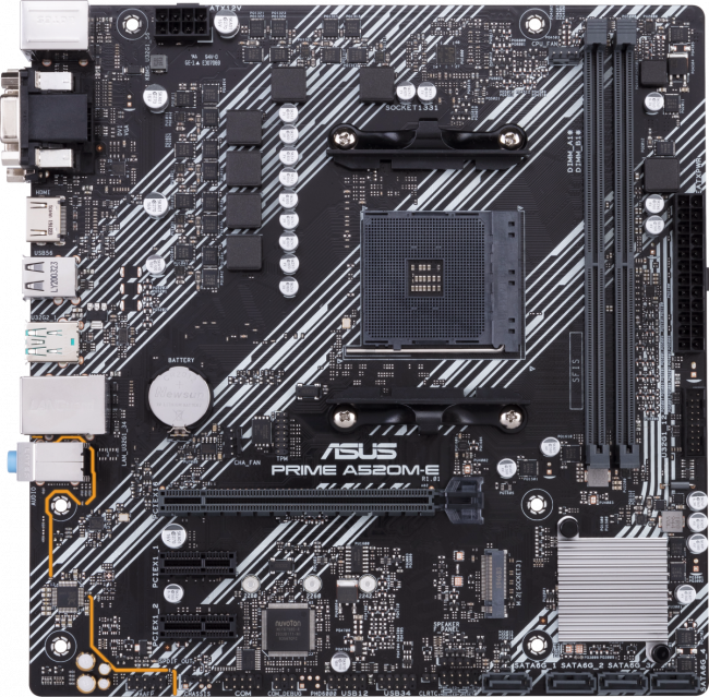Материнская плата ASUS PRIME A520M-E — для бизнеса и офиса Материнская плата ASUS PRIME A520M-E — для бизнеса и офиса