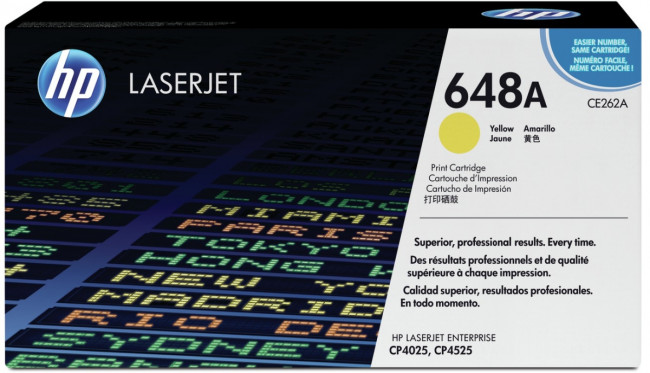 Тонер-картридж HP 648A Yellow Original LaserJet Print Cartridge (CE262A) — для бизнеса и офиса