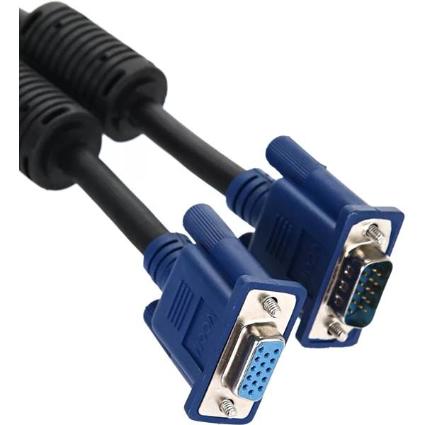 Кабель удлинительный Монитор-SVGA card (15M-15F) 5m, 2 фильтра VCOM <VVG6460-5M> Кабель Telecom VGA (m)/VGA (f) - 5 м (VVG6460-5MO) — для бизнеса и офиса
