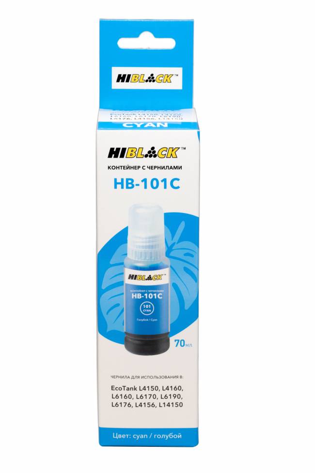 Контейнер с чернилами Hi-Black (HB-E101) для Epson EcoTank L4150/4160, C , 70ml — для бизнеса и офиса Контейнер с чернилами Hi-Black (HB-E101) для Epson EcoTank L4150/4160, C , 70ml — для бизнеса и офиса