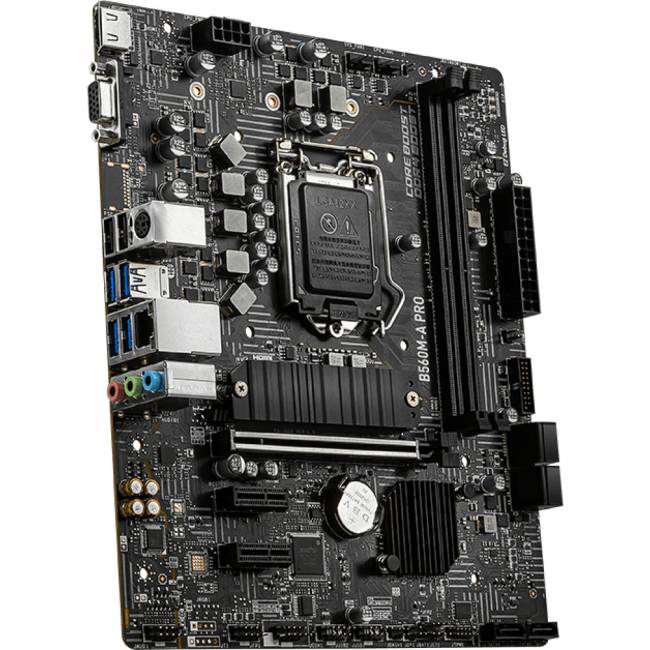 Материнская плата MSI B560M-A PRO — для бизнеса и офиса Материнская плата MSI B560M-A PRO — для бизнеса и офиса