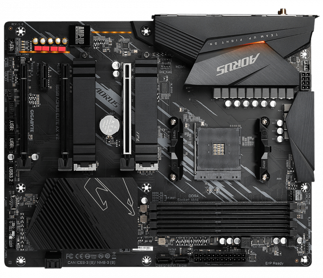 Материнская плата Gigabyte B550 AORUS ELITE AX V2 — для бизнеса и офиса Материнская плата Gigabyte B550 AORUS ELITE AX V2 — для бизнеса и офиса