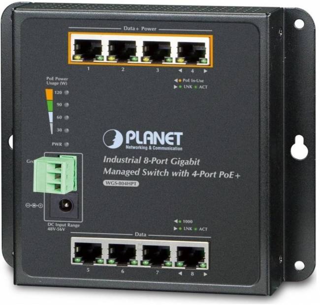 WGS-804HPT индустриальный коммутатор Planet WGS-804HPT — для бизнеса и офиса WGS-804HPT индустриальный коммутатор Planet WGS-804HPT — для бизнеса и офиса