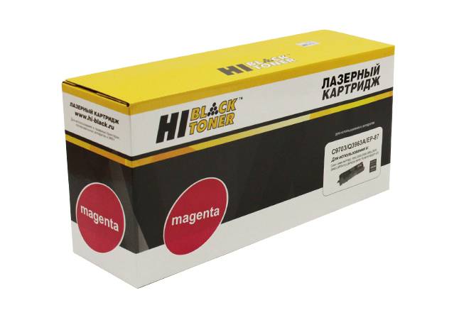 Тонер-картридж Hi-Black (HB-C9703/Q3963A) для HP CLJ 1500/2500/Canon LBP2410/MF8170, M, 4K — для бизнеса и офиса Тонер-картридж Hi-Black (HB-C9703/Q3963A) для HP CLJ 1500/2500/Canon LBP2410/MF8170, M, 4K — для бизнеса и офиса
