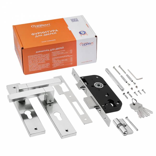 Замок врезной 109-70 Л хром — для бизнеса и офиса Замок врезной 109-70 Л хром — для бизнеса и офиса