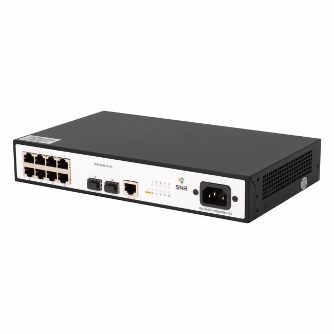 Коммутатор SNR-S2982G-8T — для бизнеса и офиса
