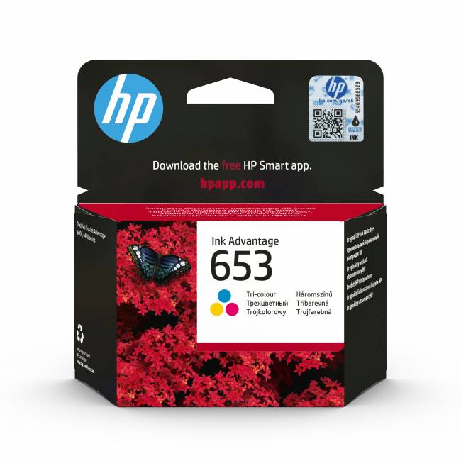 Картридж струйный 653 для HP DeskJet Plus Ink Advantage 6075/6475, 200стр. (O) многоцветный 3YM74AE — для бизнеса и офиса Картридж струйный 653 для HP DeskJet Plus Ink Advantage 6075/6475, 200стр. (O) многоцветный 3YM74AE — для бизнеса и офиса
