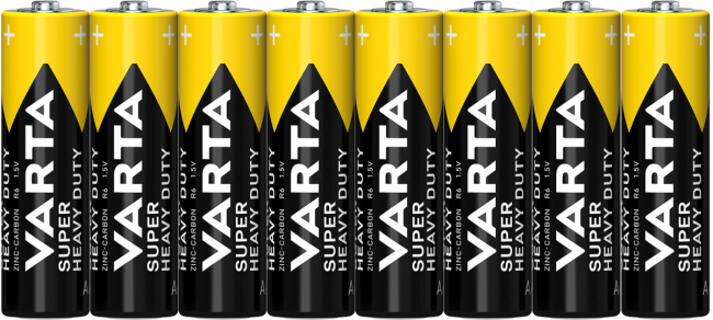 Батарейка Varta SUPERLIFE R6 AA Shrink 8 Heavy Duty 1.5V (2006) (8/48/240) (8 шт.) VARTA 02006101308 — для бизнеса и офиса Батарейка Varta SUPERLIFE R6 AA Shrink 8 Heavy Duty 1.5V (2006) (8/48/240) (8 шт.) VARTA 02006101308 — для бизнеса и офиса