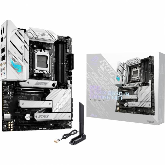Материнская плата ASUS ROG STRIX B650-A GAMING WIFI (90MB1BP0-M0EAY0) — для бизнеса и офиса Материнская плата ASUS ROG STRIX B650-A GAMING WIFI (90MB1BP0-M0EAY0) — для бизнеса и офиса