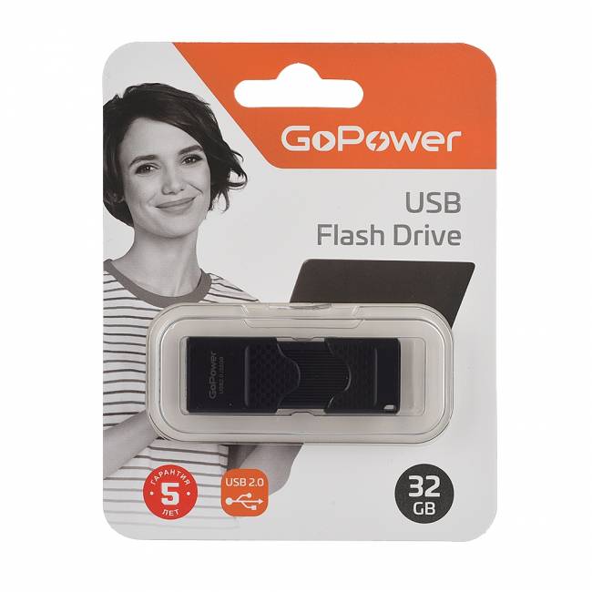 Флеш-накопитель Флеш-накопитель GoPower SLIDER 00-00025964 — для бизнеса и офиса Флеш-накопитель Флеш-накопитель GoPower SLIDER 00-00025964 — для бизнеса и офиса
