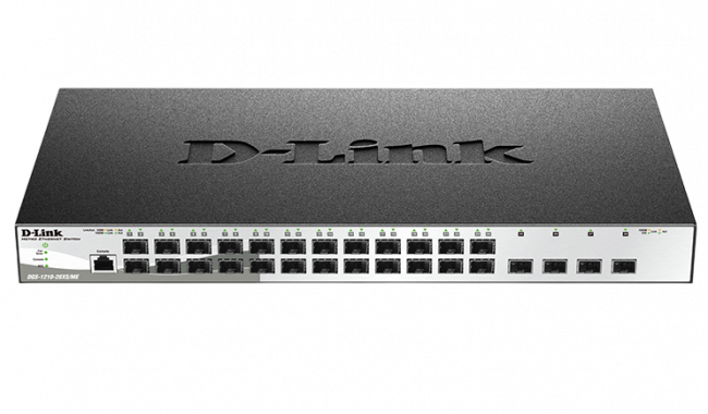 Управляемый L2 коммутатор D-Link DGS-1210-28XS/ME/C1A — для бизнеса и офиса Управляемый L2 коммутатор D-Link DGS-1210-28XS/ME/C1A — для бизнеса и офиса