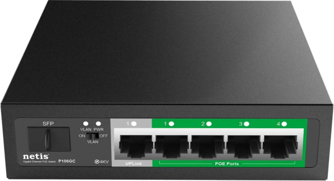 Коммутатор Netis P106GC — для бизнеса и офиса Коммутатор Netis P106GC — для бизнеса и офиса