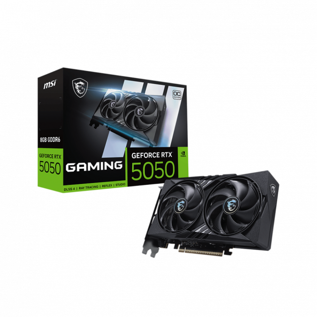 Видеокарта MSI GeForce RTX 5050 8G GAMING OC — для бизнеса и офиса