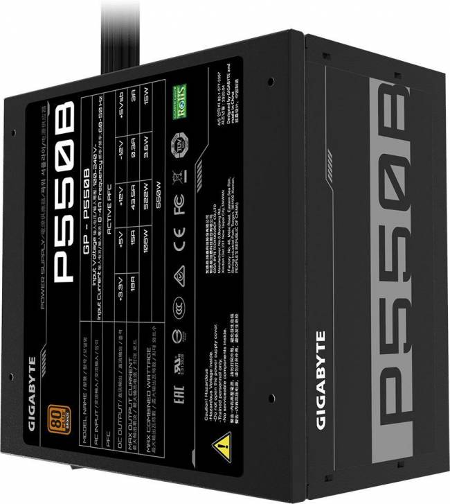 Блок питания Gigabyte GP-P550B — для бизнеса и офиса Блок питания Gigabyte GP-P550B — для бизнеса и офиса