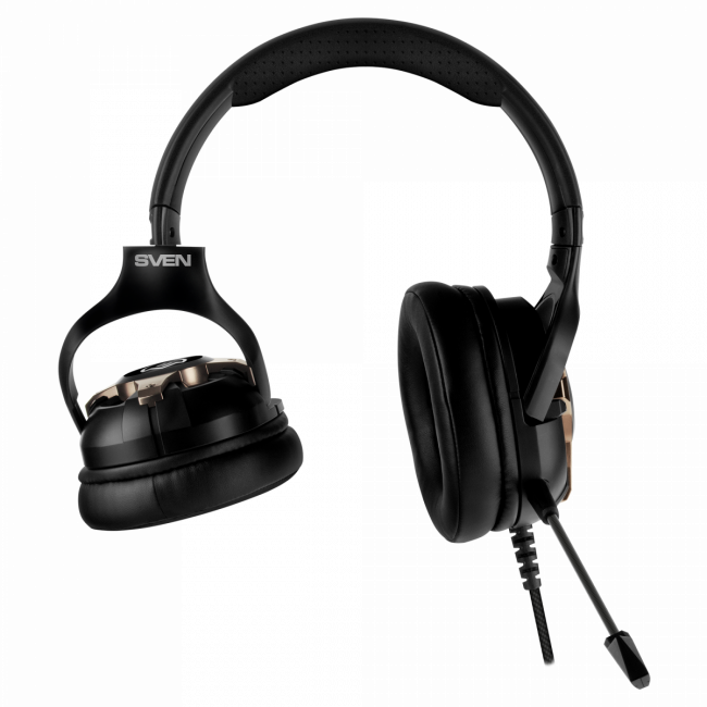 Игровые наушники с микрофоном SVEN AP-U1100MV, черный (USB, RGB, 7.1) SVEN AP-U1100MV SV-020828 — для бизнеса и офиса Игровые наушники с микрофоном SVEN AP-U1100MV, черный (USB, RGB, 7.1) SVEN AP-U1100MV SV-020828 — для бизнеса и офиса