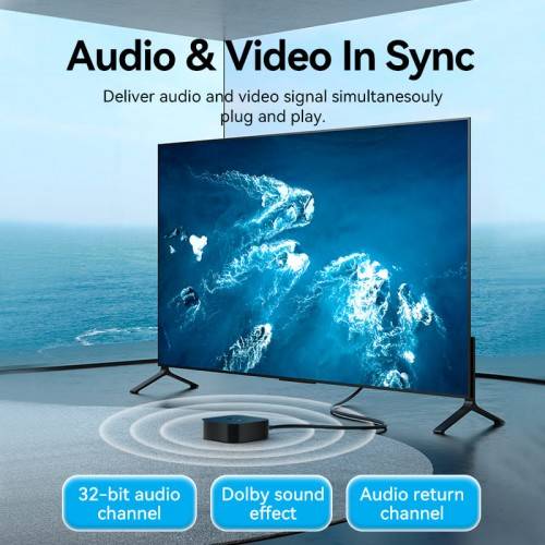 Кабель Vention HDMI High speed v2.0 with Ethernet 19M/19M - 8м Vention ALHSK — для бизнеса и офиса Кабель Vention HDMI High speed v2.0 with Ethernet 19M/19M - 8м Vention ALHSK — для бизнеса и офиса