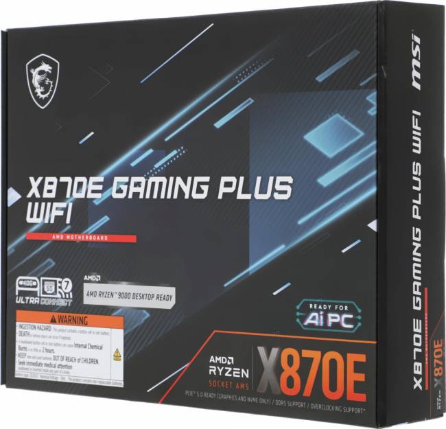 Материнская плата MSI X870E GAMING PLUS WIFI — для бизнеса и офиса Материнская плата MSI X870E GAMING PLUS WIFI — для бизнеса и офиса