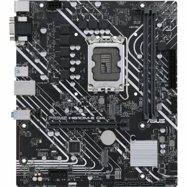 Материнская плата ASUS PRIME H610M-E D4-CSM (90MB19N0-M0EAYC) — для бизнеса и офиса Материнская плата ASUS PRIME H610M-E D4-CSM (90MB19N0-M0EAYC) — для бизнеса и офиса