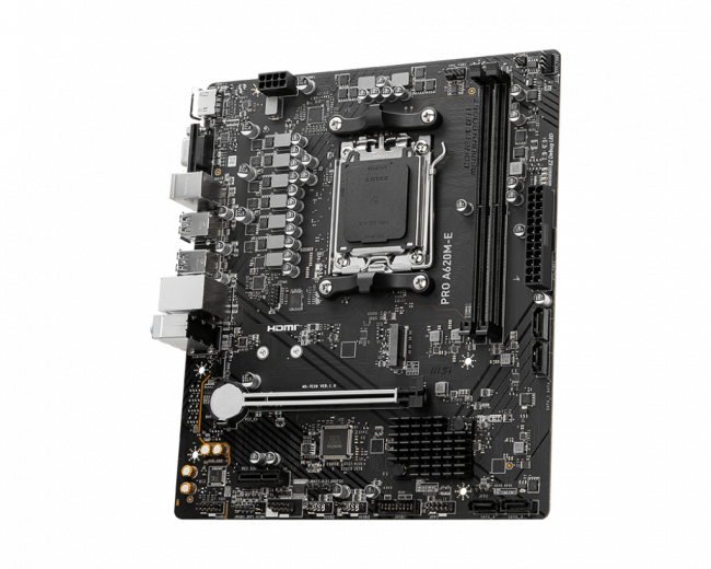 Материнская плата MSI PRO A620M-E — для бизнеса и офиса Материнская плата MSI PRO A620M-E — для бизнеса и офиса