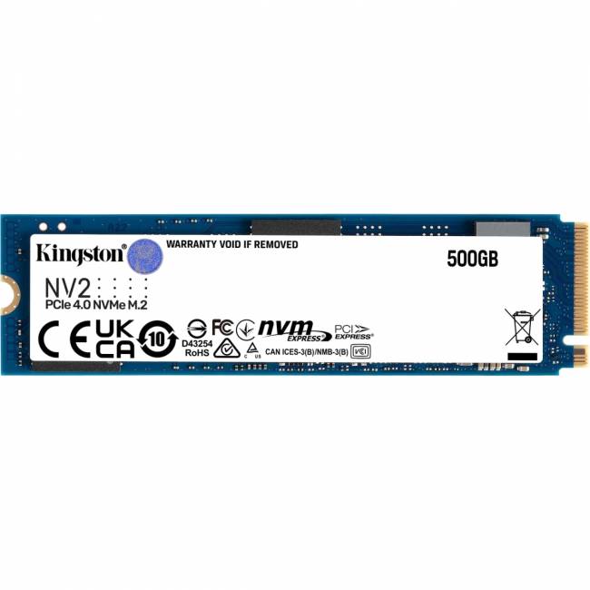 Твердотельный накопитель Kingston NV2 500GB (SNV2S/500G) — для бизнеса и офиса Твердотельный накопитель Kingston NV2 500GB (SNV2S/500G) — для бизнеса и офиса