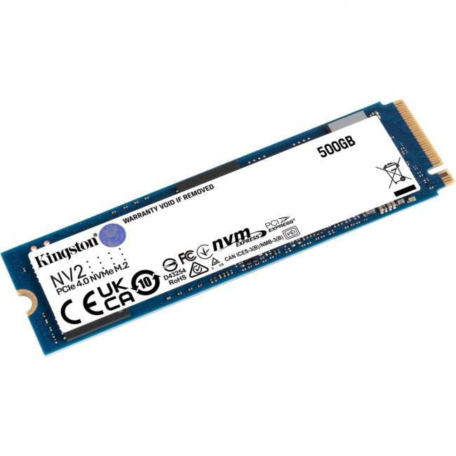 Твердотельный накопитель Kingston NV2 500GB (SNV2S/500G) — для бизнеса и офиса Твердотельный накопитель Kingston NV2 500GB (SNV2S/500G) — для бизнеса и офиса