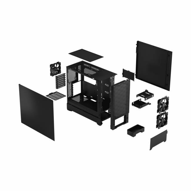 Корпус ПК без блока питания Fractal FD-C-POA1A-01 — для бизнеса и офиса Корпус ПК без блока питания Fractal FD-C-POA1A-01 — для бизнеса и офиса