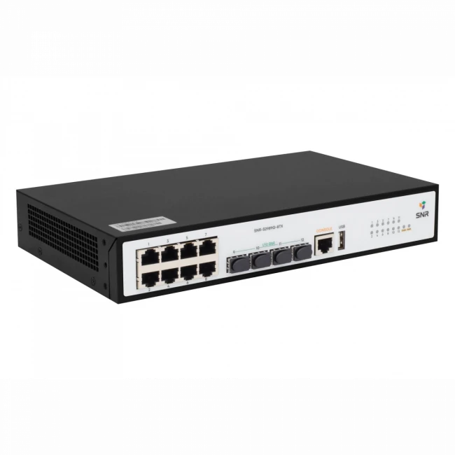 Коммутатор SNR SNR-S2989G-8TX — для бизнеса и офиса