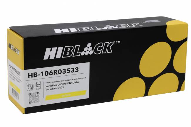 Тонер-картридж Hi-Black (HB-106R03533) для Xerox VersaLink C400/C405, Y, 8K — для бизнеса и офиса Тонер-картридж Hi-Black (HB-106R03533) для Xerox VersaLink C400/C405, Y, 8K — для бизнеса и офиса