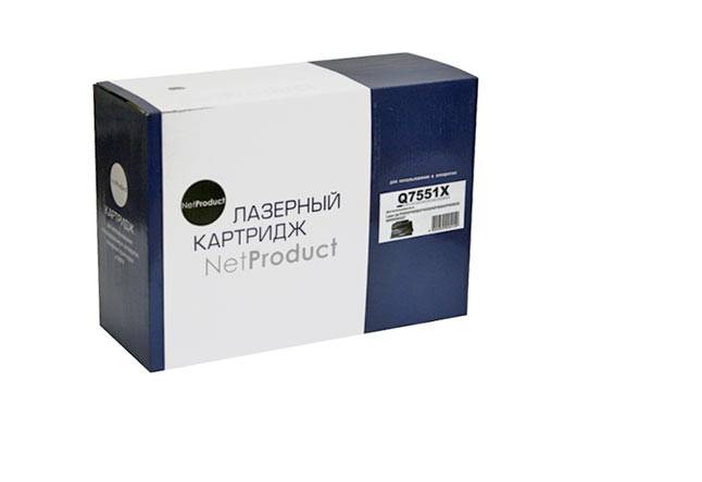 Картридж NetProduct (N-Q7551X) для HP LJ P3005/M3027MFP/M3035MFP, 13K — для бизнеса и офиса Картридж NetProduct (N-Q7551X) для HP LJ P3005/M3027MFP/M3035MFP, 13K — для бизнеса и офиса